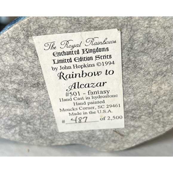 The Enchanted Kingdoms Castle John Hopkins Hand Painted Limited 2500 made - 1994 - Picture 2 of 7